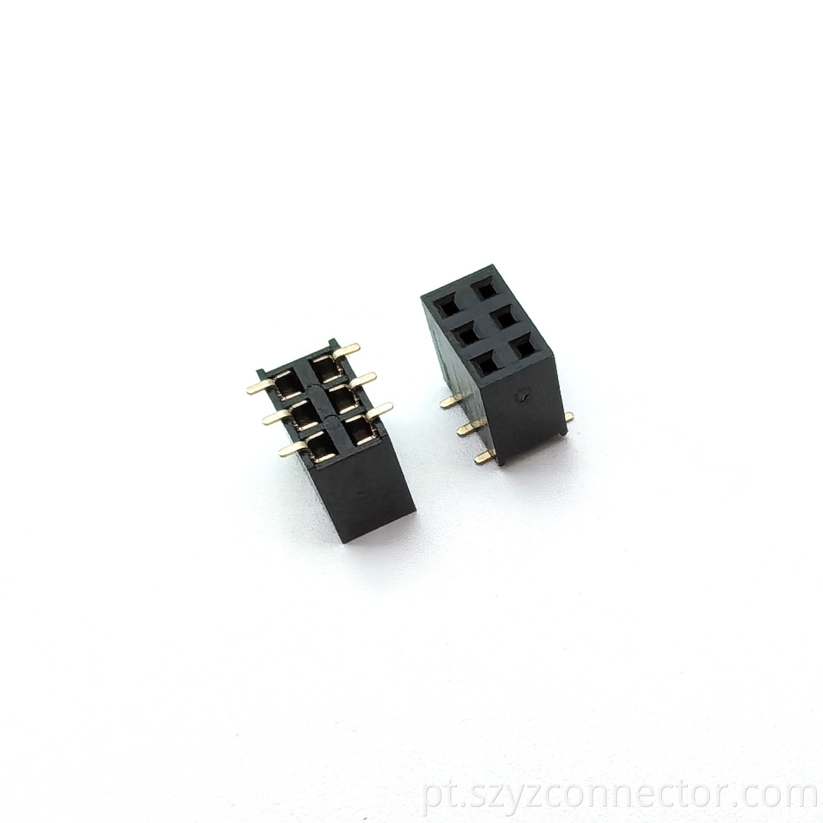 2.54mm Pitch Female Header Connector Dual Row SMT H8.5mm 2*3P